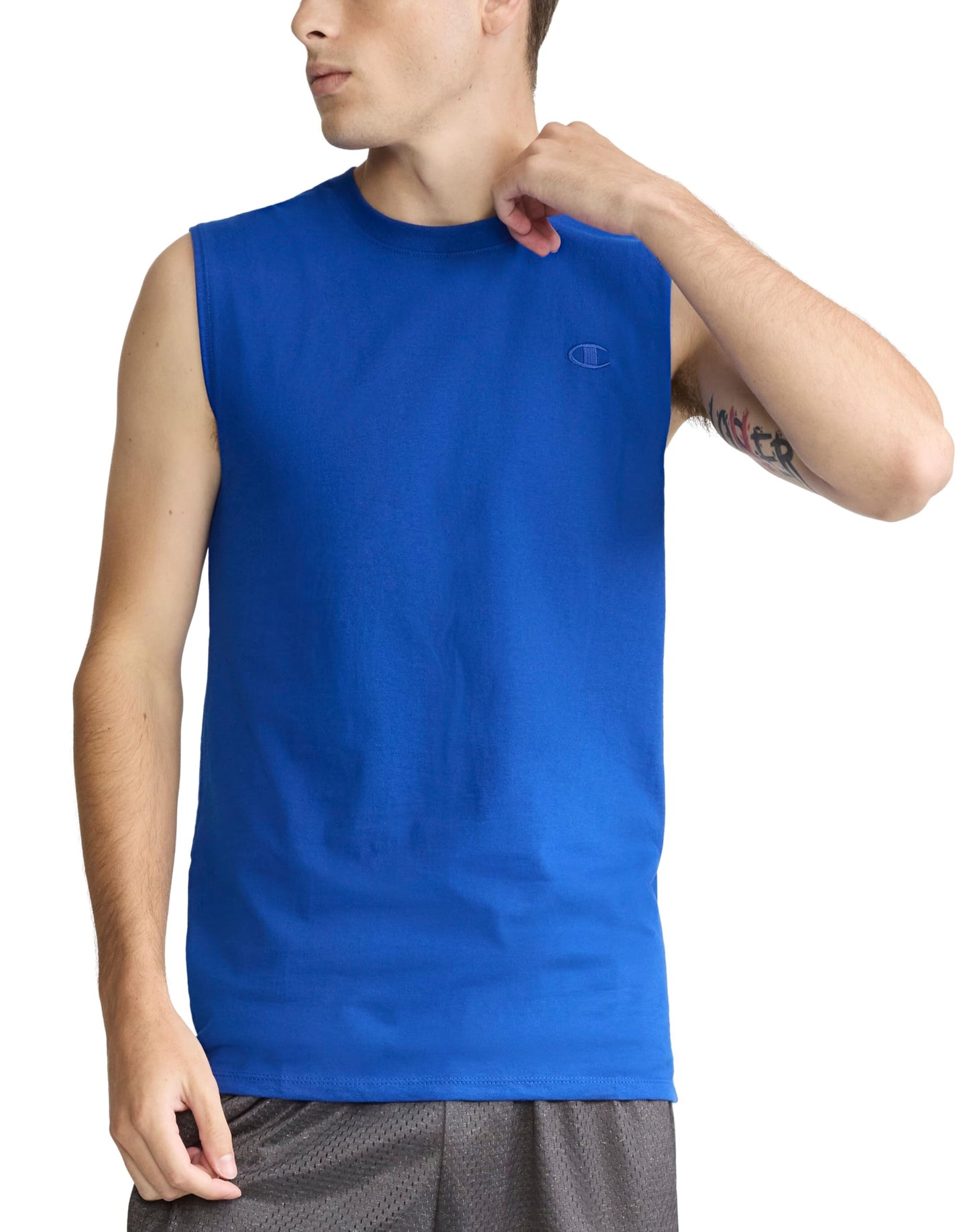 HOTChampion Men's Muscle Tank, Classic Graphic Muscle Tee, Sleeveless T-shirt for Men (Reg. Or Big & Tall)