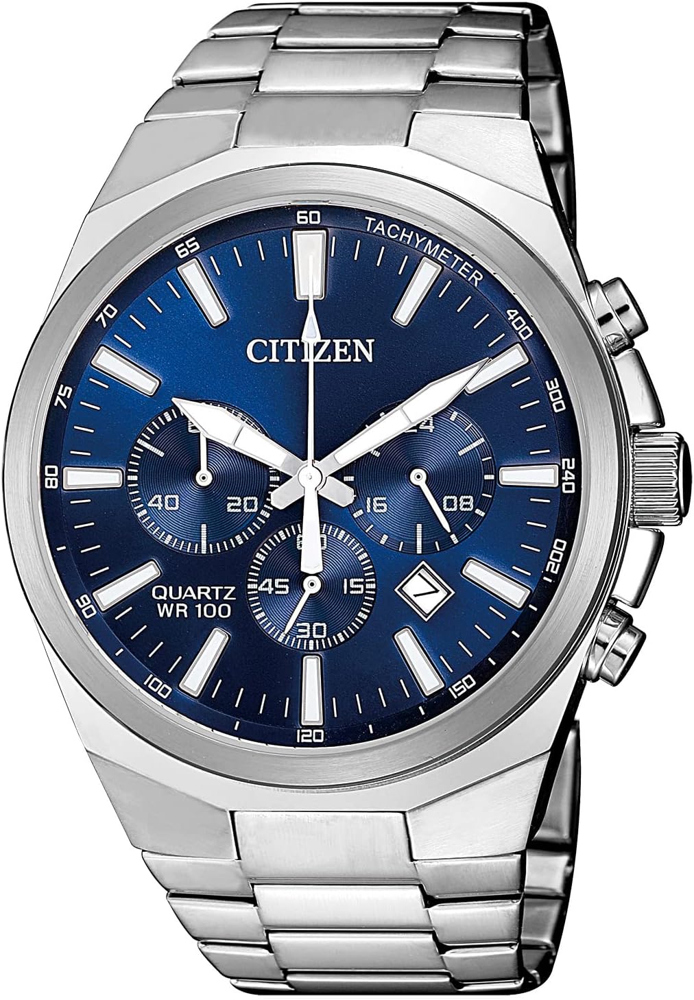 HOTCitizen Quartz Mens Watch, Stainless Steel, Classic