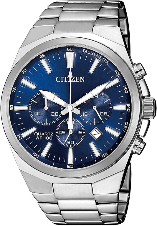 HOTCitizen Quartz Mens Watch, Stainless Steel, Classic