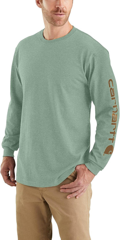 HOTCarhartt Men's Dearborn Loose Long-Sleeve Logo T-Shirt Closeout