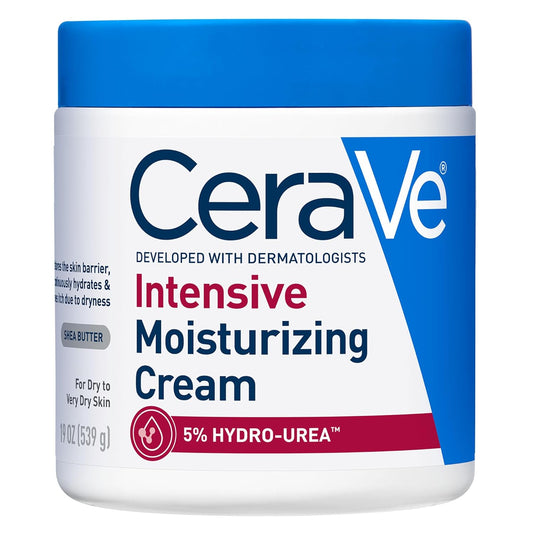 HOTCeraVe Intensive Moisturizing Cream, Body Moisturizer With Shea Butter, 72H Hydration + Skin Barrier Repair, Fragrance-Free Body Lotion For Extremely Dry Skin, 19oz | Packaging May Vary