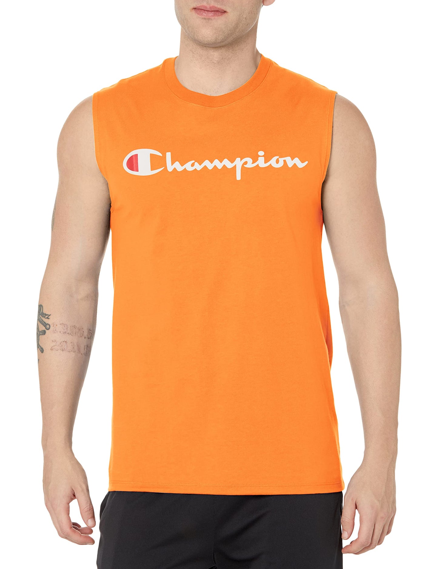 HOTChampion Men's Muscle Tank, Classic Graphic Muscle Tee, Sleeveless T-shirt for Men (Reg. Or Big & Tall)