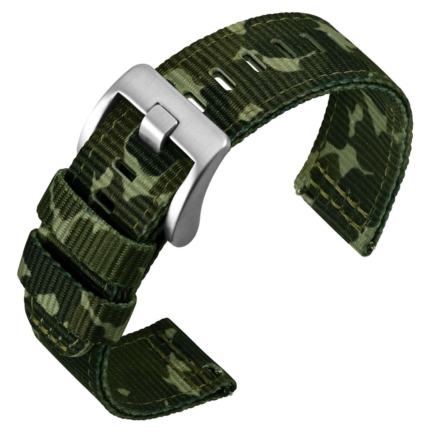 HOTANNEFIT Quick Release Watch Bands, Military Nylon Watch Strap for Men, Multiple Colors & Width (18mm, 19mm, 20mm, 22mm, 24mm)