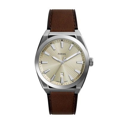 HOTFossil Men's Everett Quartz Stainless Steel Watch, Three-Hand Watch for Men