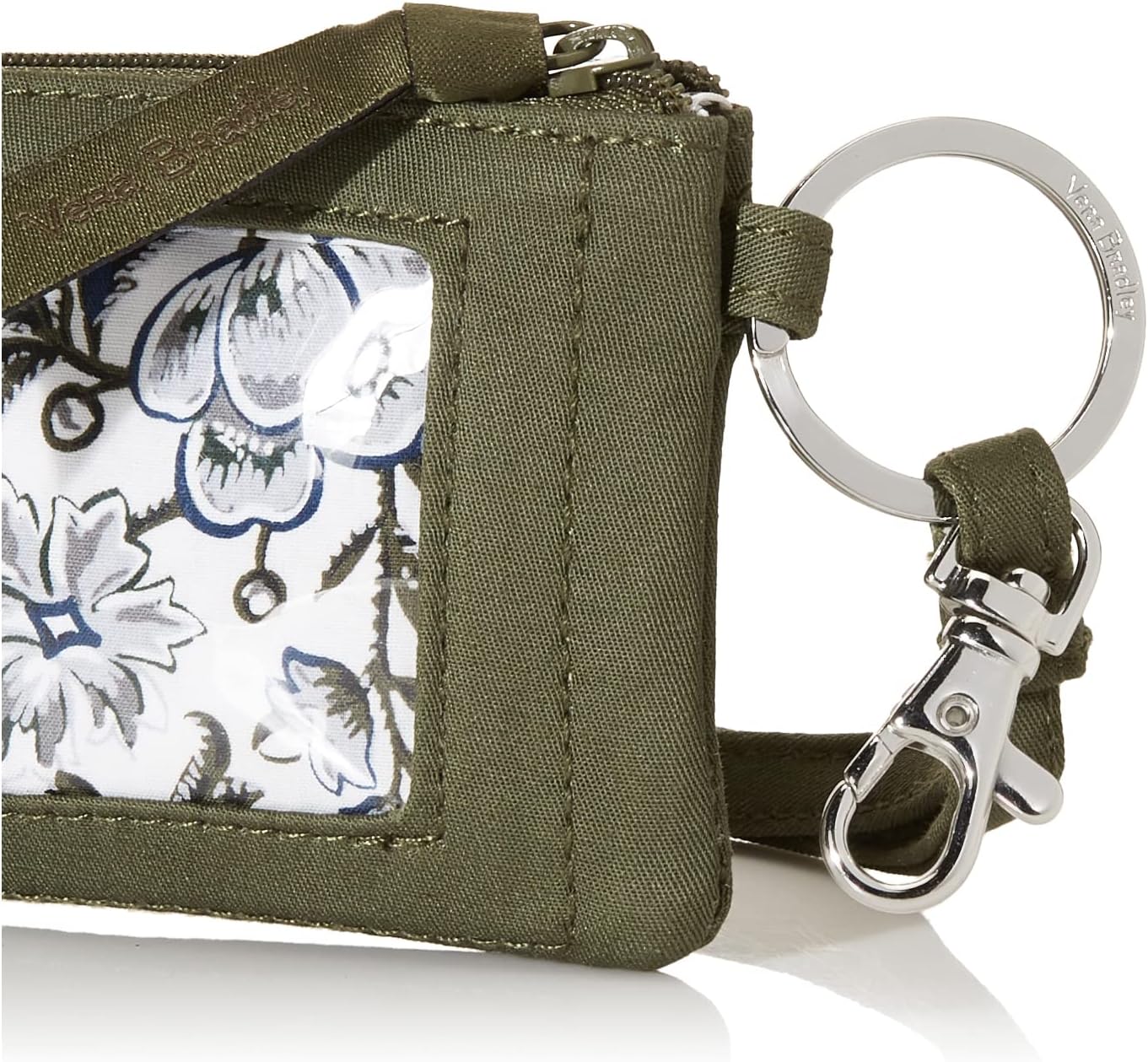 HOTVera Bradley Women's Cotton Zip ID Case and Lanyard Combo