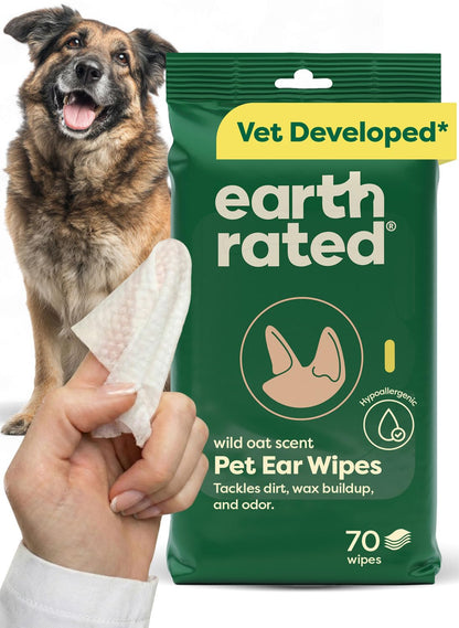 HOTearth rated Dog Wipes, Hypoallergenic, Cleaning and Hydrating, for Grooming Paws, Body and Butt, Lavender Scented, 400 Count