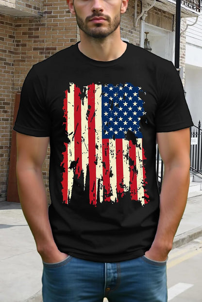 HOTMens Air Force Patriotic Shirts American Flag T-Shirt 4th of July Short Sleeve USA Memorial Day Tee Tops