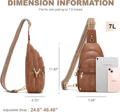 HOTSYTRAH Anti Theft Crossbody Bags for Women, RFID Sling Bag Travel Purse, RFID Cross Body Purses Chest Bag for Travel