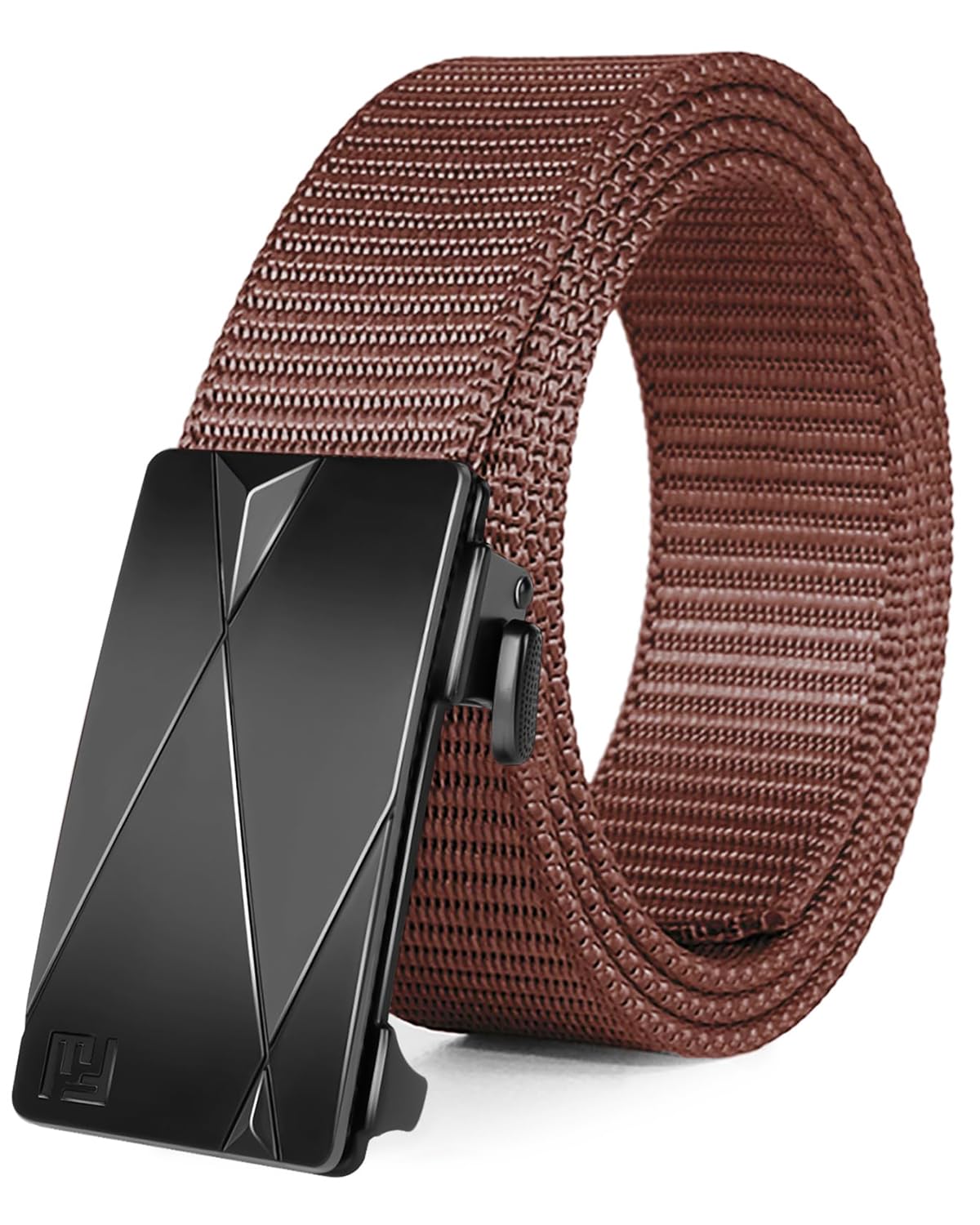 HOTFAIRWIN Men's Ratchet Belt, Nylon Tactical Belt, Adjustable Ratcheting Buckle for Golf Work Casual Outdoor Hiking Daily Wear