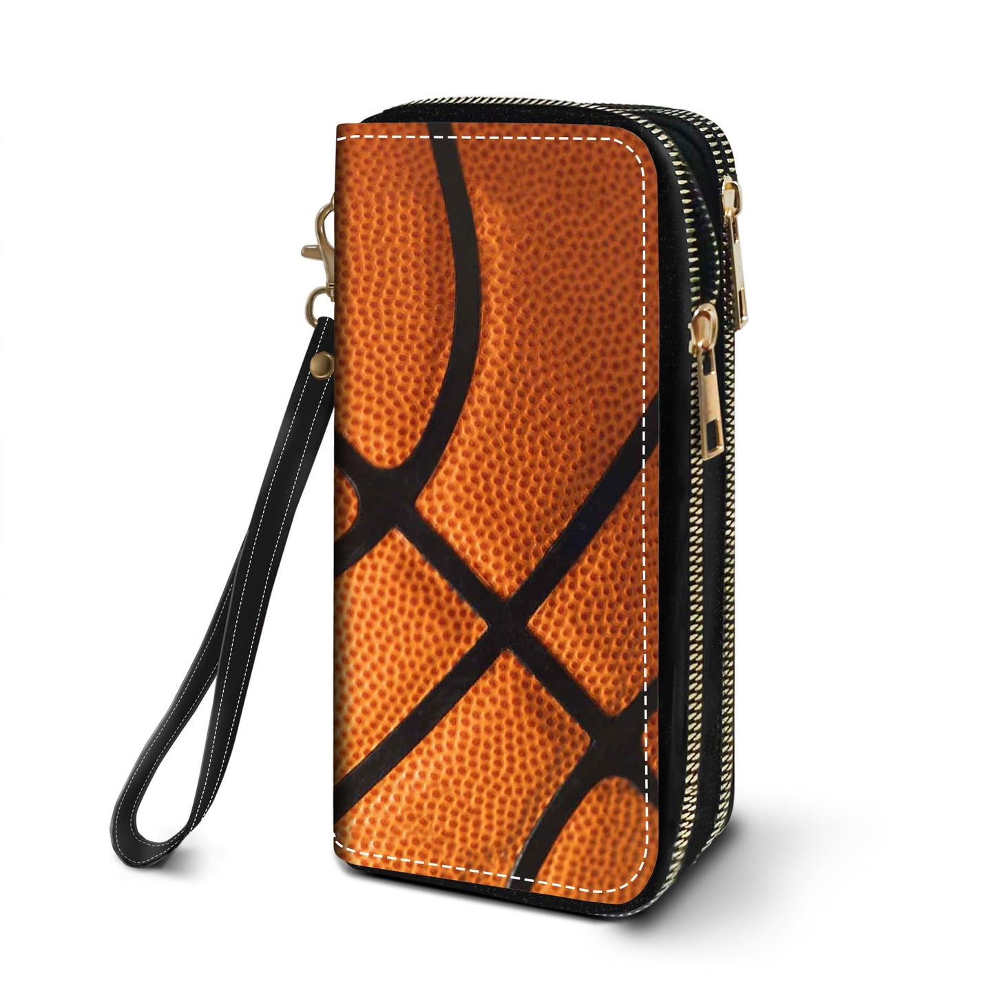 HOTWomen's Large Capacity Wallet PU Leather Double Zipper Clutch Purse Multifunctional Wallet with Removable Wristlet Strap for Smart Phone/Coin/Card/Cash, Flower Butterfly