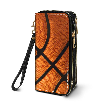 HOTWomen's Large Capacity Wallet PU Leather Double Zipper Clutch Purse Multifunctional Wallet with Removable Wristlet Strap for Smart Phone/Coin/Card/Cash, Flower Butterfly