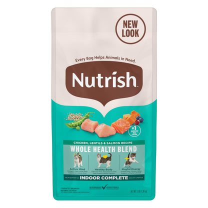 HOTNutrish Indoor Complete Chicken, Lentils & Salmon Recipe Dry Cat Food, 6 lb. Bag, Packaging May Vary (Rachael Ray)