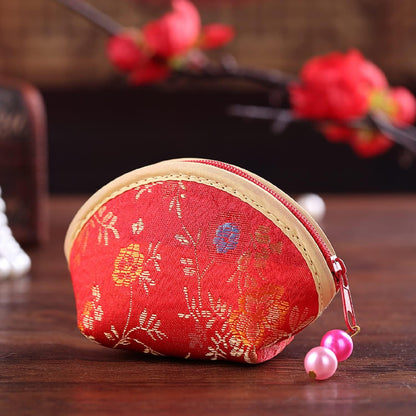 HOTSilk Coin Purse Zipper Purse Embroidery Coin Wallet | 20Pcs，Sugar Jewelry Bag Lipstick Container Gift Bag