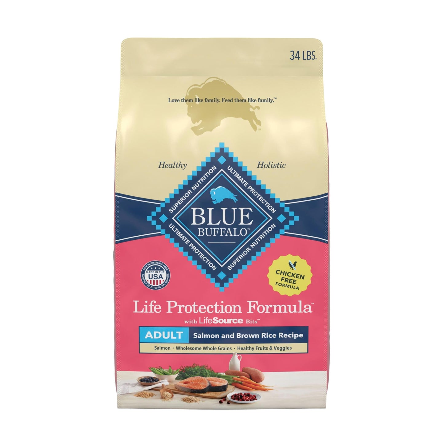 HOTBlue Buffalo Life Protection Formula Chicken Adult Dry Dog Food, 5 lb