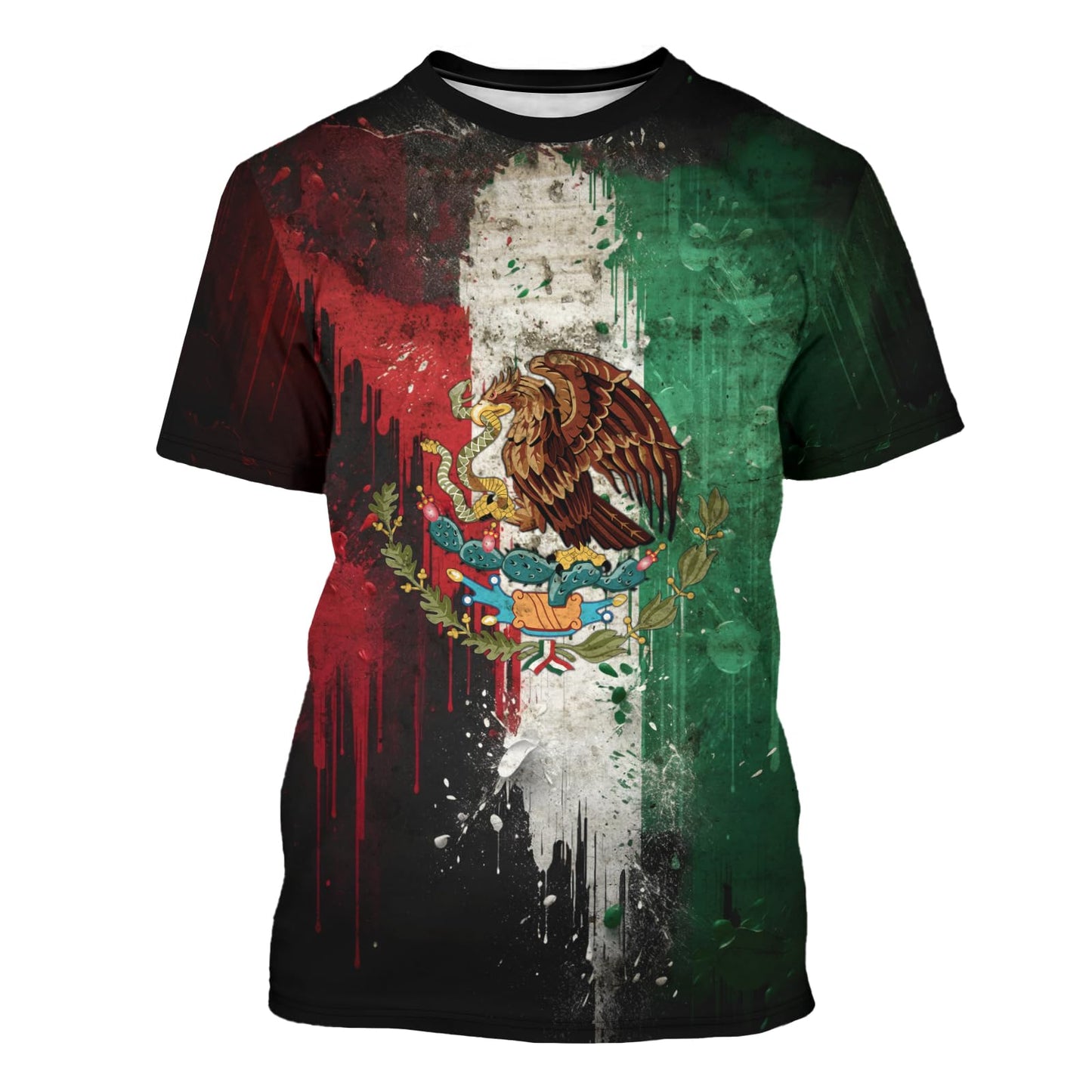HOTFAYBA Aztec Mexican Shirts Short Sleeves Summer Mexico Shirt Mexico Jersey Unisex 3D Shirts
