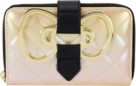 HOTLoungefly Sanrio 50th Anniversary Gold Zip Around Wallet