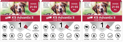 HOTK9 Advantix II Large Dog Vet-Recommended Flea, Tick & Mosquito Treatment & Prevention | Dogs 21-55 lbs. | 2-Mo Supply (Packaging may vary)