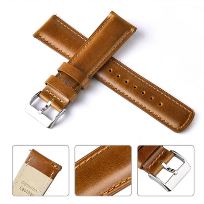 HOTRitche Christmas Gift Quick Release Leather Watch Bands Genuine Watch Straps for Men Women Top Grain Leather Watch Strap, White Elephant Gifts, Stocking Stuffers for Men, Father's Day gifts