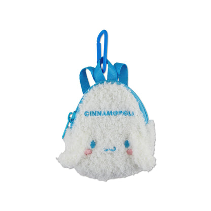 HOTSonix x Sanrio Mini Backpack Charm | Tech Keychain Pouch, Fuzzy Plush Character Coin Purse for Small Accessories, Earbuds | Kuromi