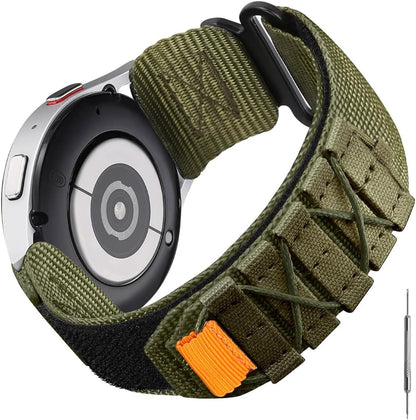 HOTRugged Nylon Sport Watch Band 20mm 22mm Quick Release Watch Strap Mountaineering Style Replacement Watch Strap 5 Colors (Black/Army Green/Navy blue/Grey/Orange) for Men Big Wrist