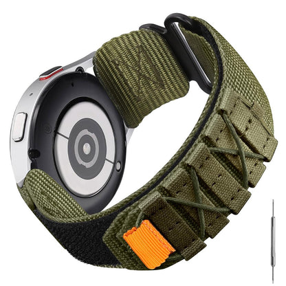 HOTRugged Nylon Sport Watch Band 20mm 22mm Quick Release Watch Strap Mountaineering Style Replacement Watch Strap 5 Colors (Black/Army Green/Navy blue/Grey/Orange) for Men Big Wrist