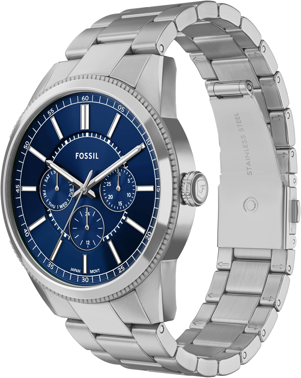HOTFossil Men's Watch, Pearson Multifunction Stainless Steel Watch for Men