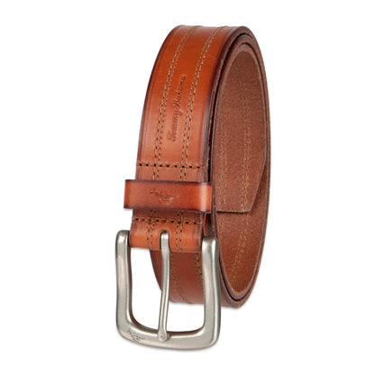 HOTTommy Bahama Men's Casual Leather Belt – Everyday Style for Jeans, Shorts & Chinos