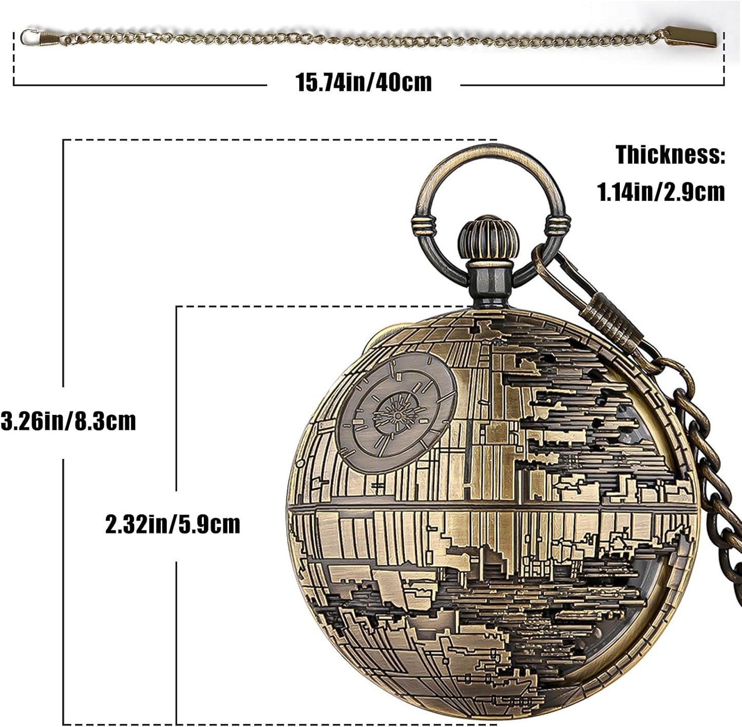 HOTMens Pocket Watch Birthday Gifts from Unique Gift Ideas for Christmas Fathers Day Pocket Watch