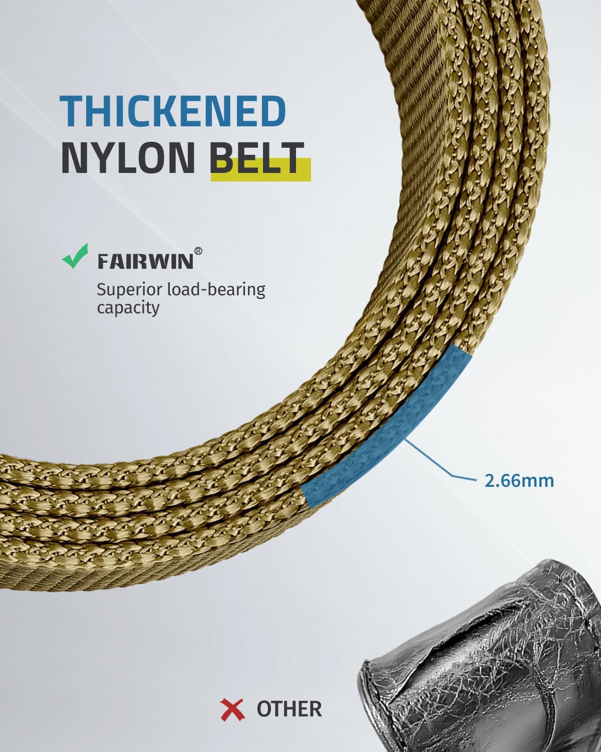 HOTFAIRWIN Tactical Belt, Work Belts for Men Military Webbing Riggers Web Belt Heavy-Duty Quick-Release Buckle