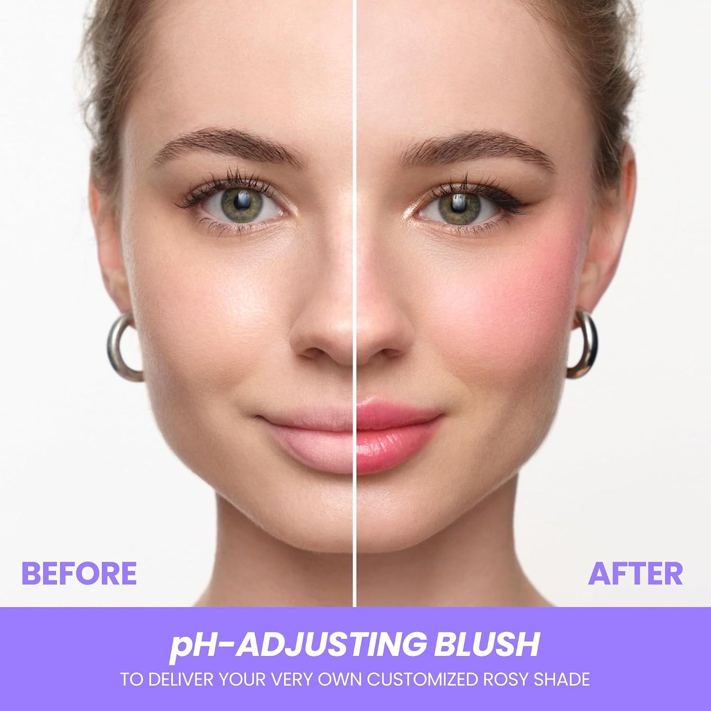 HOTWonderskin Cream Blush Stick pH-Activated - pHlush Stick Multi-Use, Blush for Cheeks and Lips, Cooling Nourishing Color-Adjusting Makeup