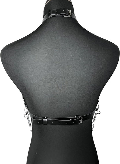 HOTWomen Punk Belts Body Chain Goth Belt BDSM Lingerie Bondage Kit | Adjustable Size, Leather Material, Goth Bondage Lingerie Harness Lingerie Goth Accessories