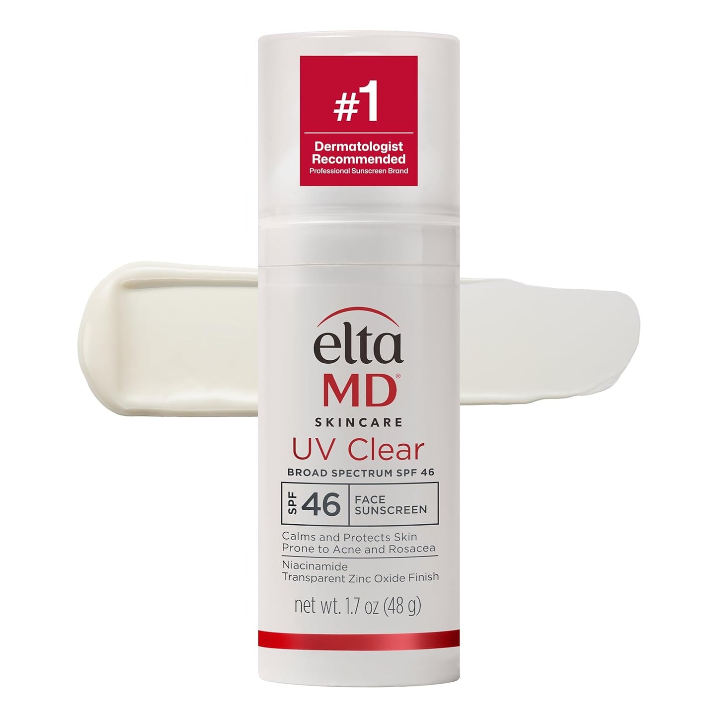 HOTEltaMD UV Clear Face Sunscreen SPF, Oil-Free Sunscreen with Zinc Oxide, Dermatologist Recommended