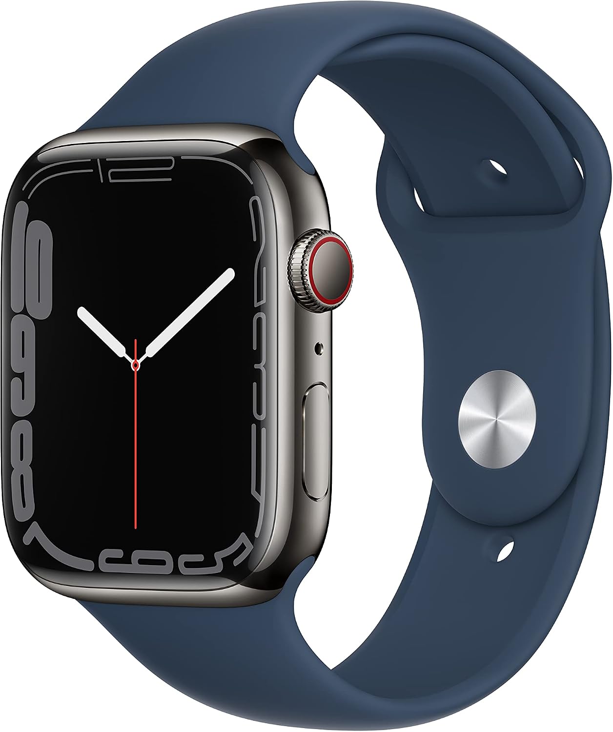 HOTApple Watch Series 7 (GPS, 41MM) - Starlight Aluminum Case with Starlight Sport Band (Renewed Premium)