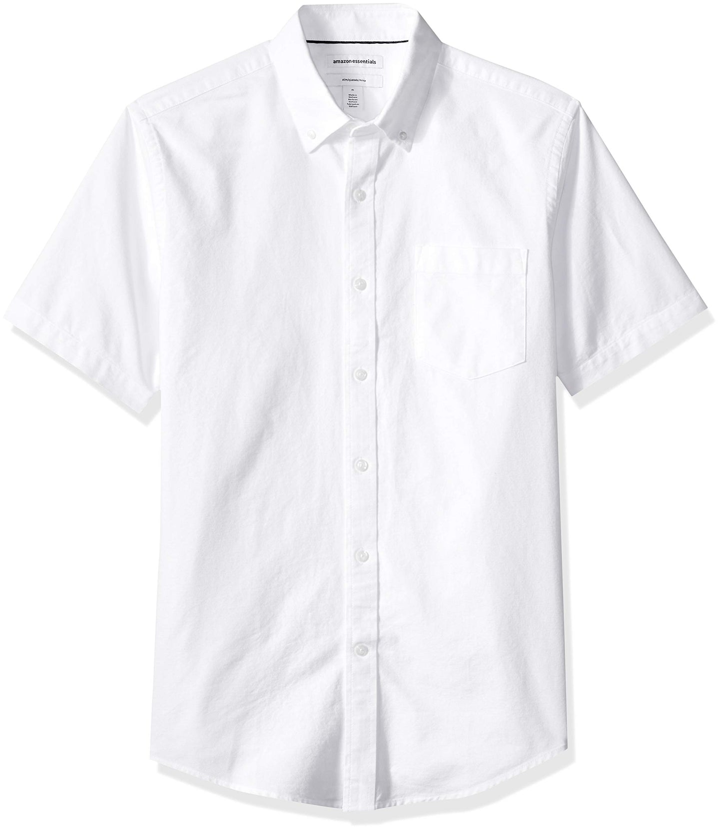 HOTAmazon Essentials Men's Short-Sleeve Oxford Shirt with Pocket
