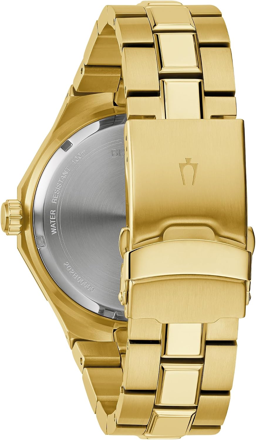 HOTBulova Men's Classic Stainless Steel 3-Hand Date Quartz Watch with Diamonds and Day Date, 44mm