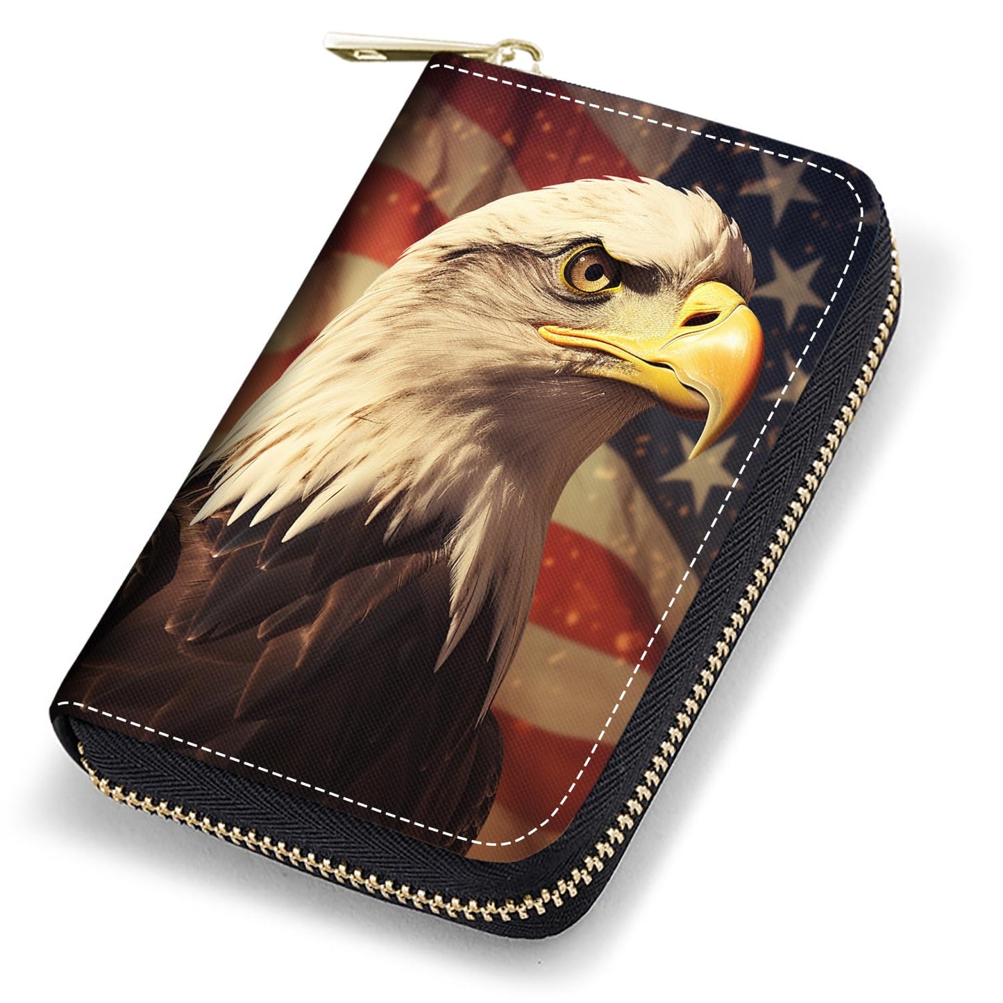 HOTCredit Card Holder Wallets for Women, RFID Blocking Small Leather Card Case Wallet with Zipper Accordion Wallets, Floral Quote Bible Verse Psalm 46:10