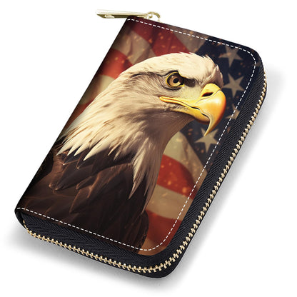 HOTCredit Card Holder Wallets for Women, RFID Blocking Small Leather Card Case Wallet with Zipper Accordion Wallets, Floral Quote Bible Verse Psalm 46:10