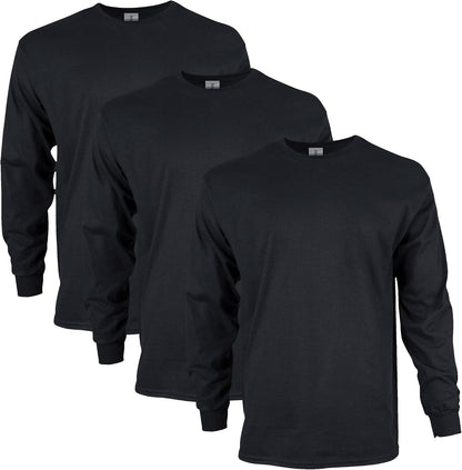 HOTGildan Adult Ultra Cotton Long Sleeve T-Shirt, Style G2400, Multipack