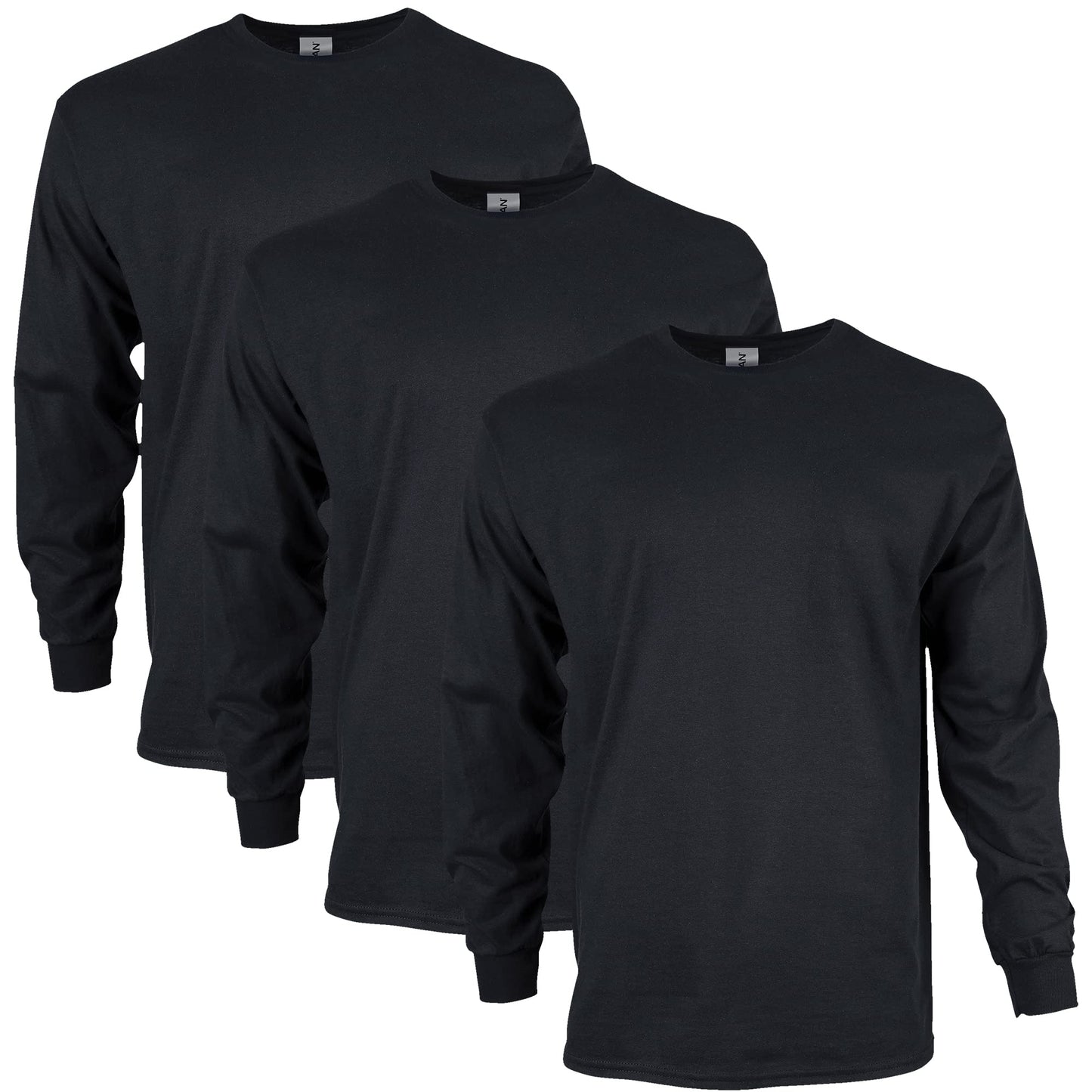 HOTGildan Adult Ultra Cotton Long Sleeve T-Shirt, Style G2400, Multipack