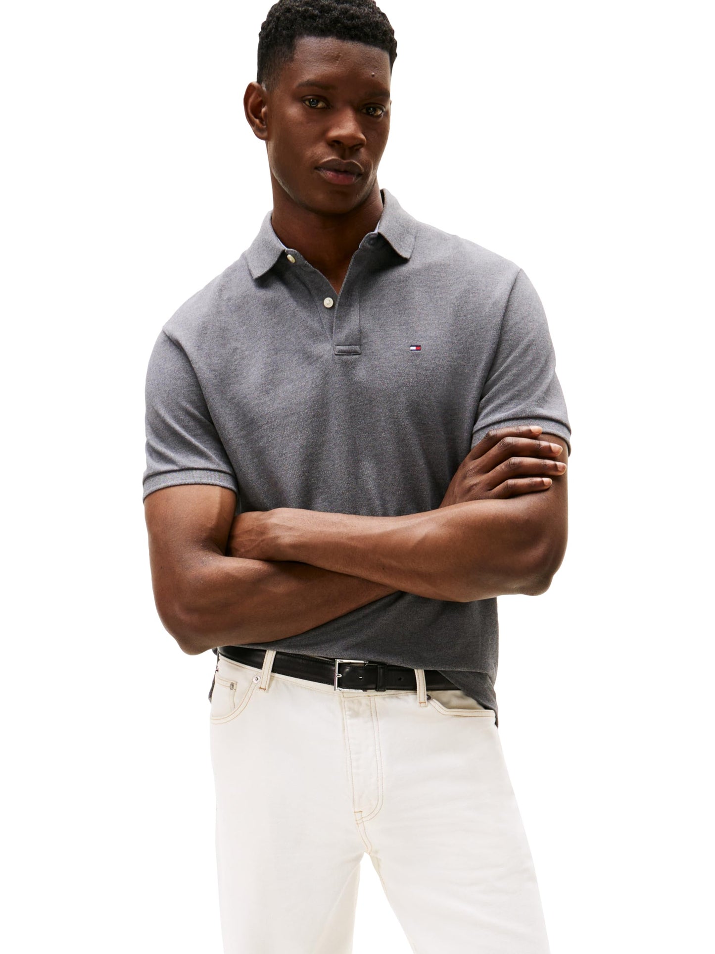 HOTTommy Hilfiger Men's Short Sleeve Cotton Pique Polo Shirt in Classic Fit