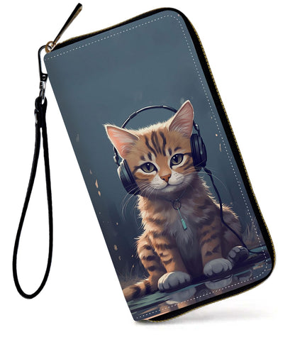 HOTWomens Wallet, Large Capacity RFID Blocking PU Leather Wristlet Wallets for Women Ladies Men Credit Card Holder Zipper Wallet Phone Holder Clutch Travel Purse, Art Moon Starry Night