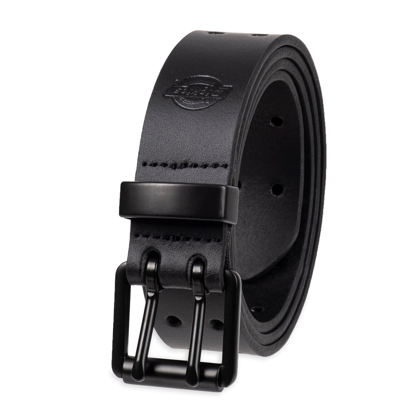 HOTDickies Men's Double Prong Leather Work Belt – Fully Adjustable, Regular & Big and Tall Sizes
