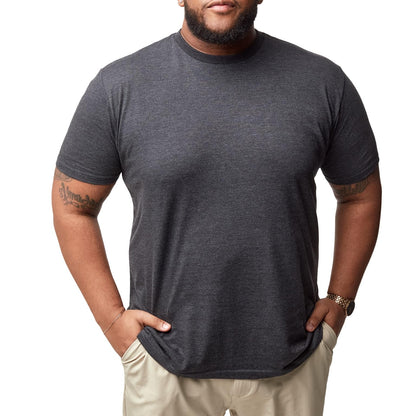 HOTFresh Clean Threads Men's Crew Neck T-Shirts – Short Sleeve, Fitted Style, Soft Cotton-Poly Blend, Tag-Free Comfort