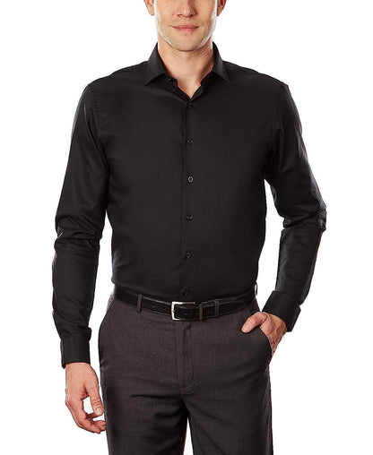 HOTKenneth Cole Unlisted Men's Slim Fit Solid Dress Shirt - Amazon Exclusive