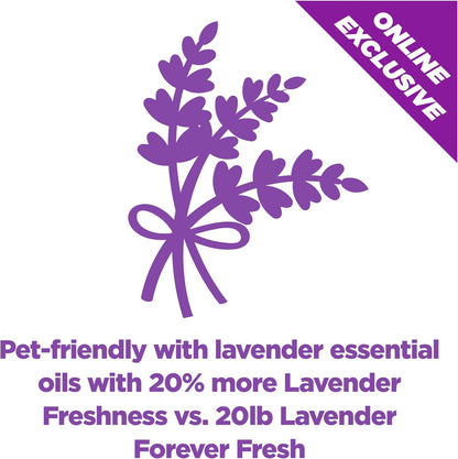 HOTArm & Hammer Forever Fresh Clumping Cat Litter Lavender, MultiCat Cat Litter Odor Control 18lb With 20% More Lavender Freshness, With Essential Oils