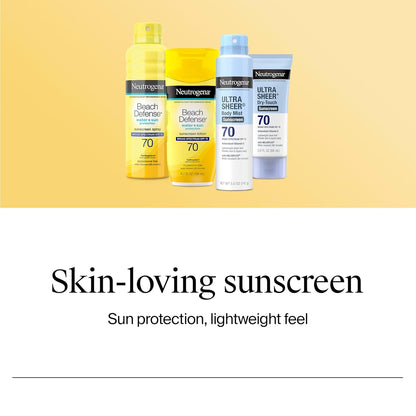 HOTNeutrogena Ultra Sheer Dry Touch Sunscreen Lotion SPF 45 Broad Spectrum UVA UVB Protection Lightweight Water Resistant up to 80 Minutes Oil PABA Oxybenzone Free, 2-pack of 3 fl oz