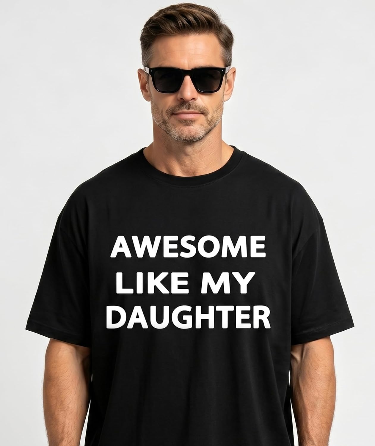 HOTAwesome Like My Daughter Gifts Men Funny Fathers Day Dad T-Shirt