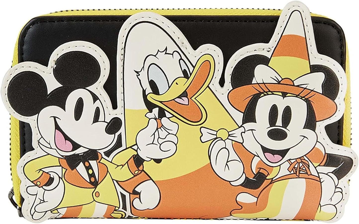 HOTLoungefly Disney Mickey and Friends Candy Corn Zip Around Wallet