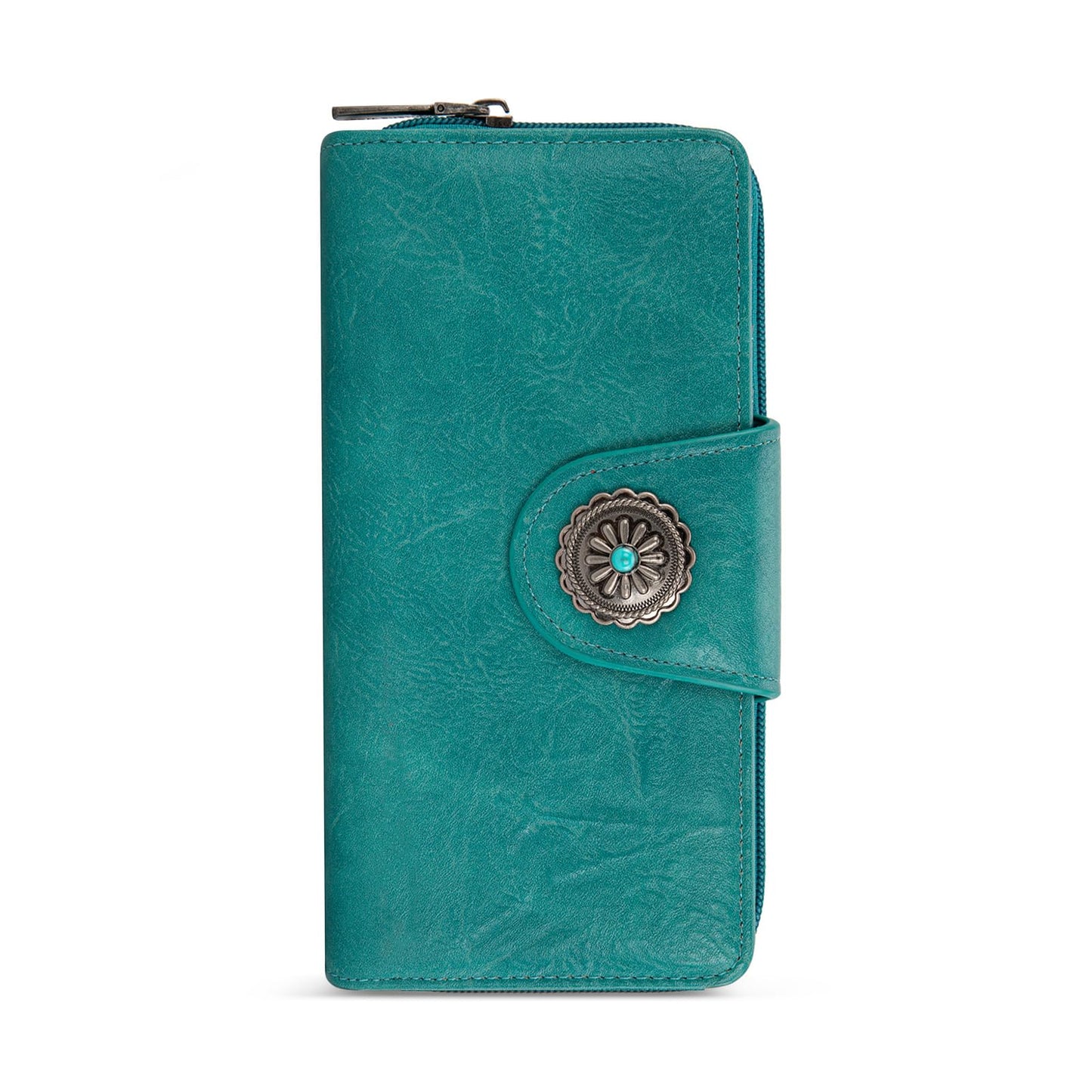 HOTMontana West Women's Wallets Western Sunflower Wallet Women Large Capacity Credit Card Wallet Ladies Female Bifold Clutch Wallets with ID Window and Coin Purse