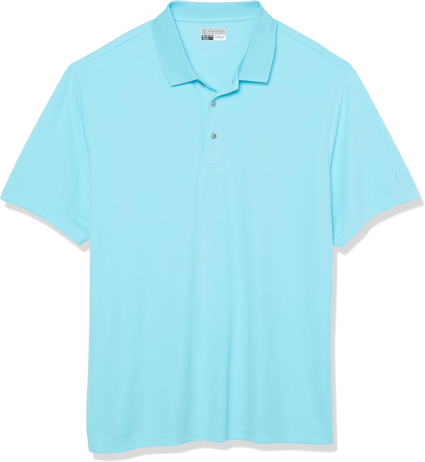 HOTPGA Tour Men's Airflux Solid Mesh Short Sleeve Classic Golf Polo Shirt